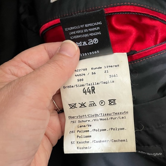 BUGATTI Charcoal Wool & Cashmere Coat - Size 44R - Picture 8 of 12